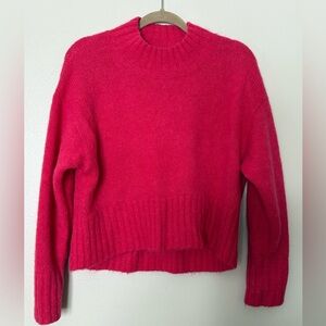 COS  Women's coral/pink color alpaca blend knit jumper
